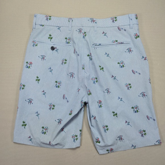 Original Penguin Golf Shorts Beach Print Casual Lightweight Men's Size 30 - Picture 2 of 7